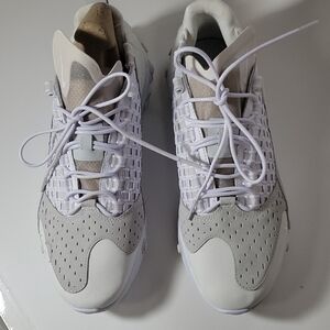 Women's Nike White and Gray Size 10.5 Athletic Sneakers